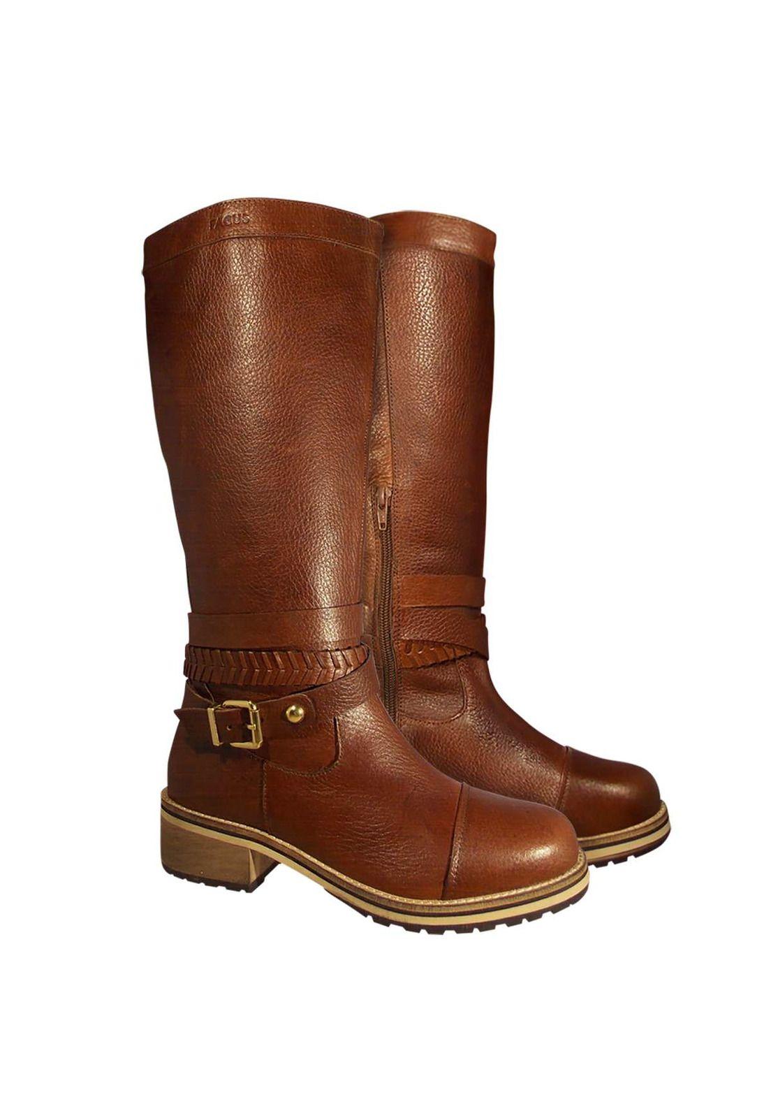 Bota de Cuero Mujer Casual 4Fb11319-6
