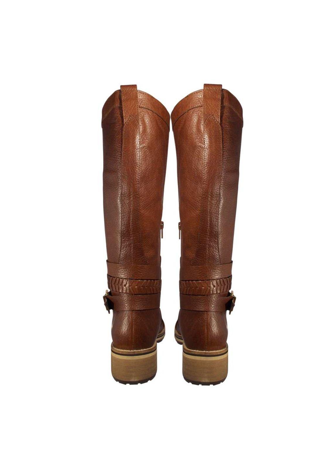Bota de Cuero Mujer Casual 4Fb11319-7
