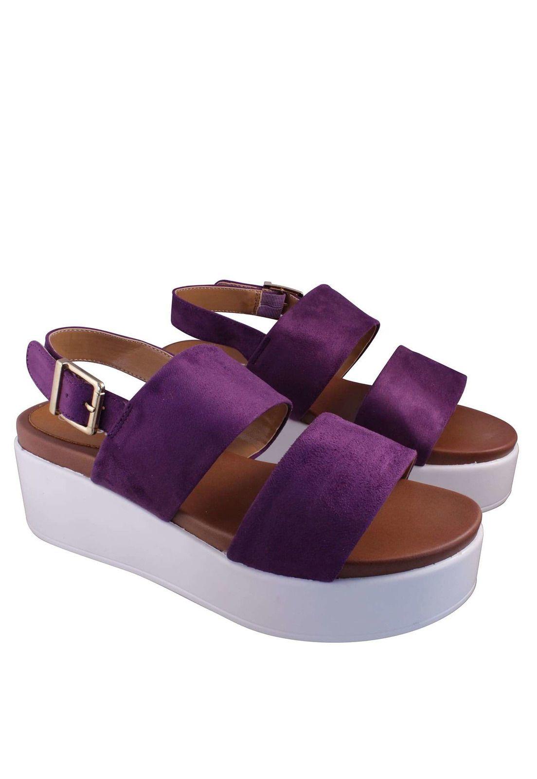 Sandalia Microfibra Plataforma Alta 4Ss9821-4