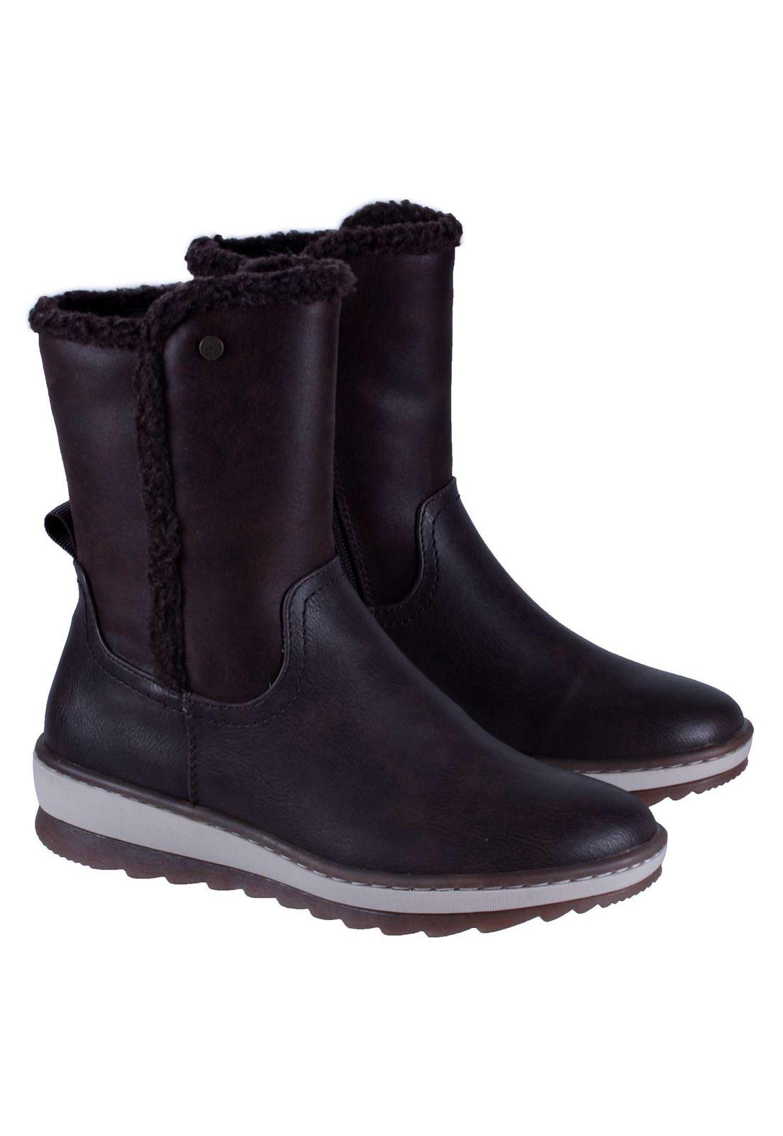 Bota Plana Microfibra 4fb13122-4