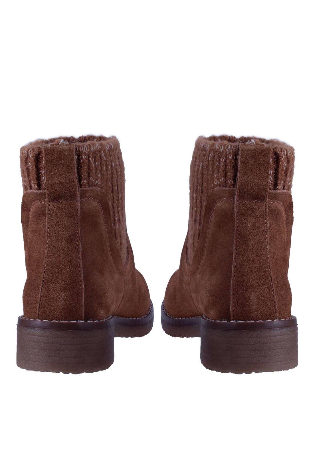 Botin Cuero Aplicación Lana 4fb11322-7