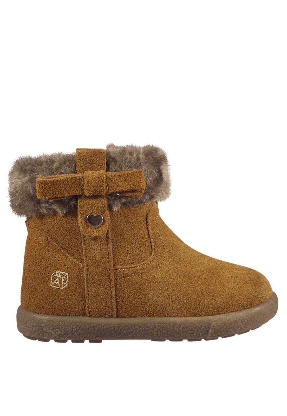 Bota Niña Cuero Aplicación Piel 1Fb3119-0