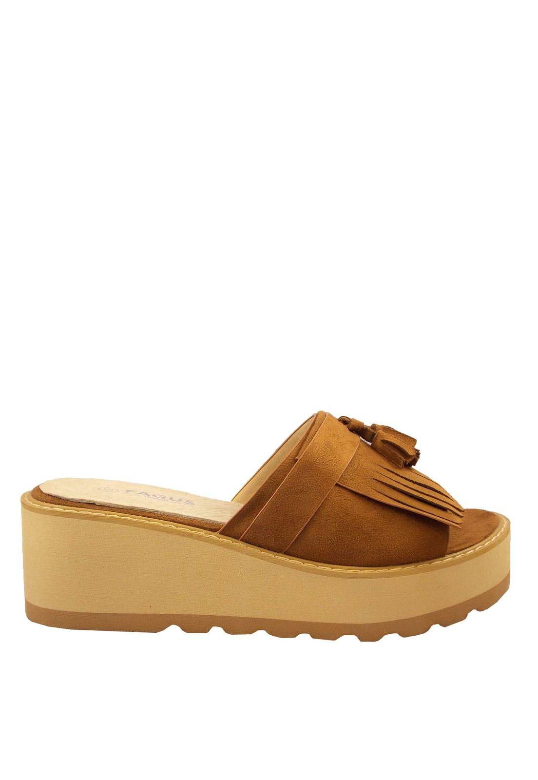 Sandalia Mujer Camel 4Ss9919-0