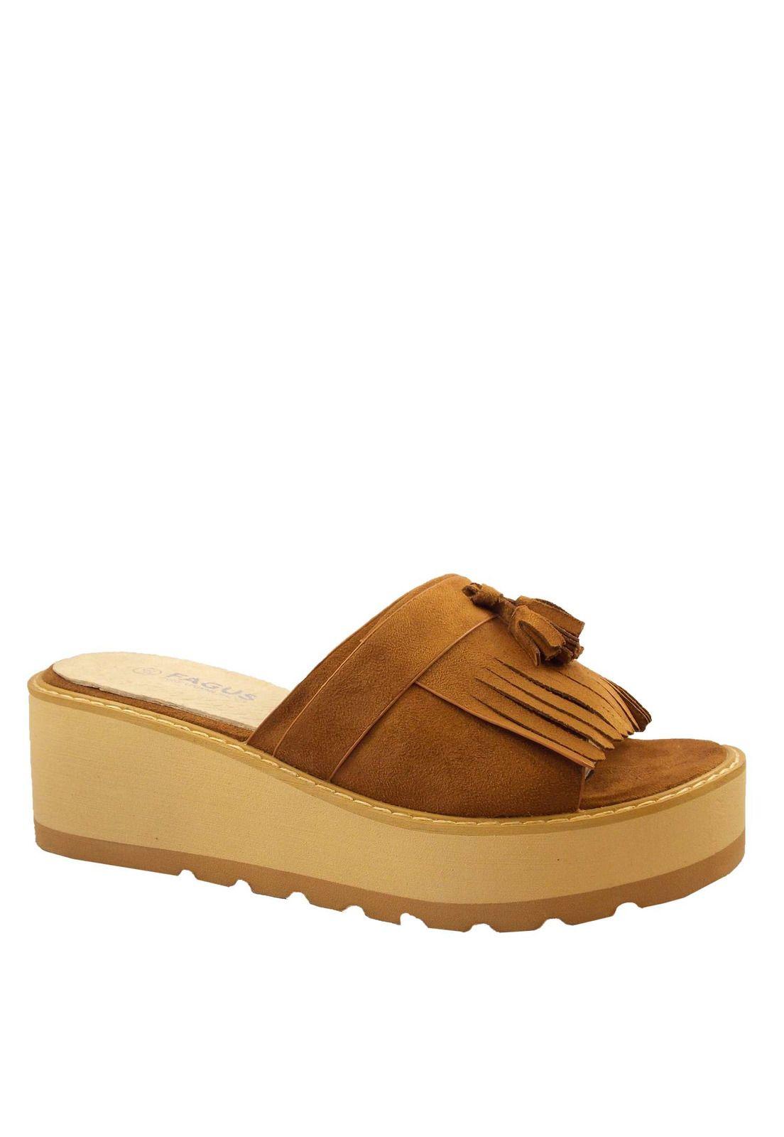 Sandalia Mujer Camel 4Ss9919-1