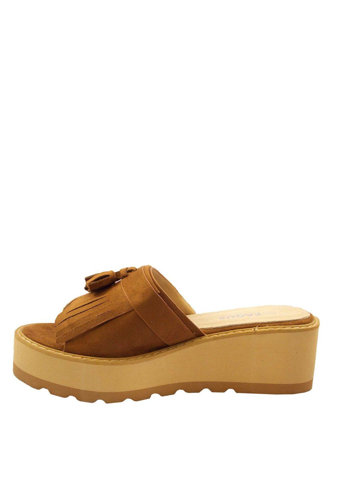 Sandalia Mujer Camel 4Ss9919-3
