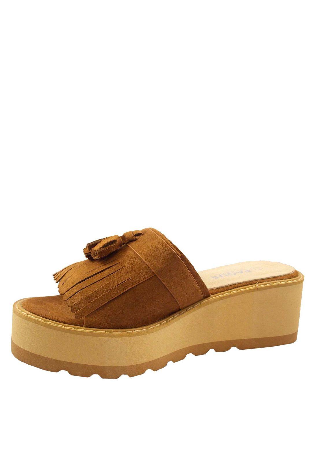 Sandalia Mujer Camel 4Ss9919-4