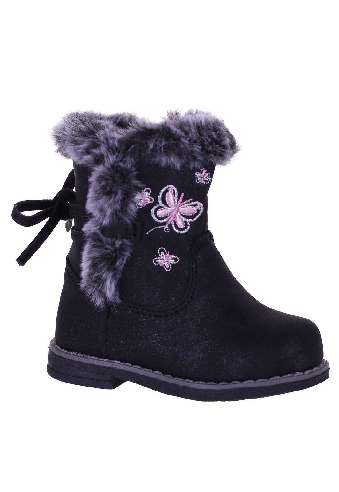 Bota Urbana Niña Aplicación Piel Sintética 1Fb3921-1