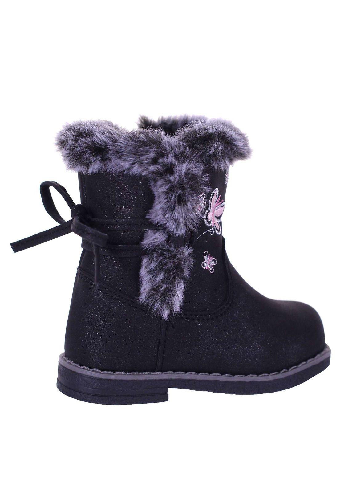 Bota Urbana Niña Aplicación Piel Sintética 1Fb3921-2