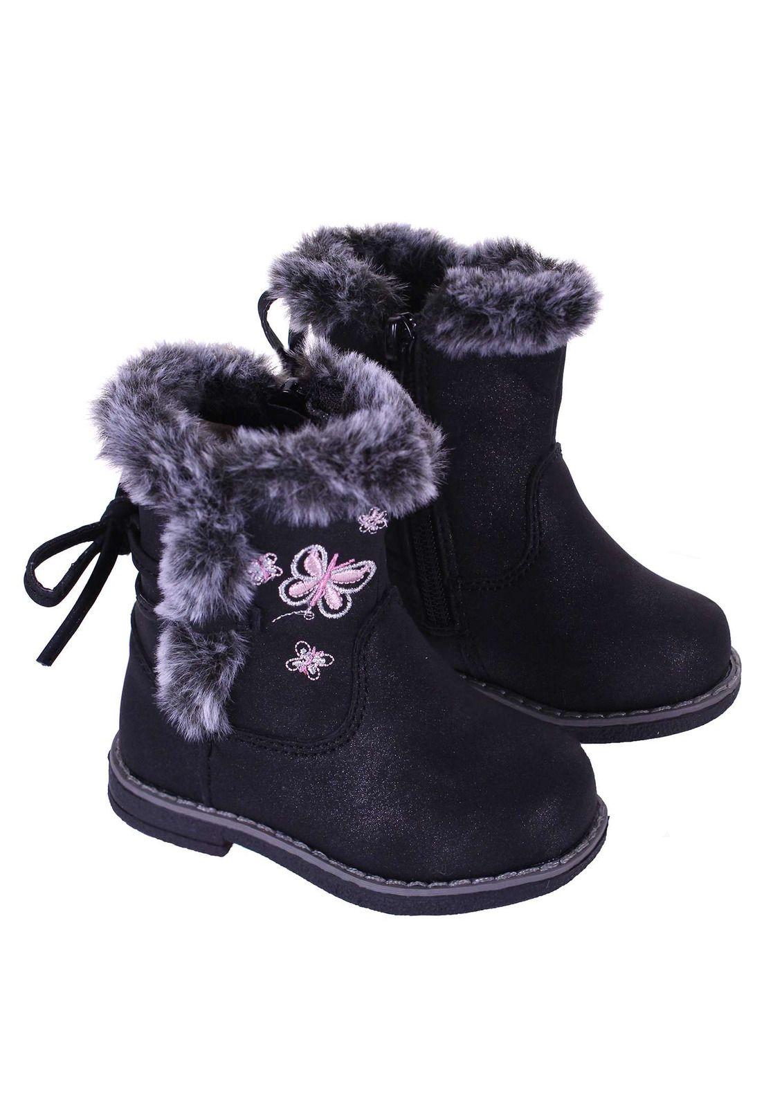 Bota Urbana Niña Aplicación Piel Sintética 1Fb3921-4