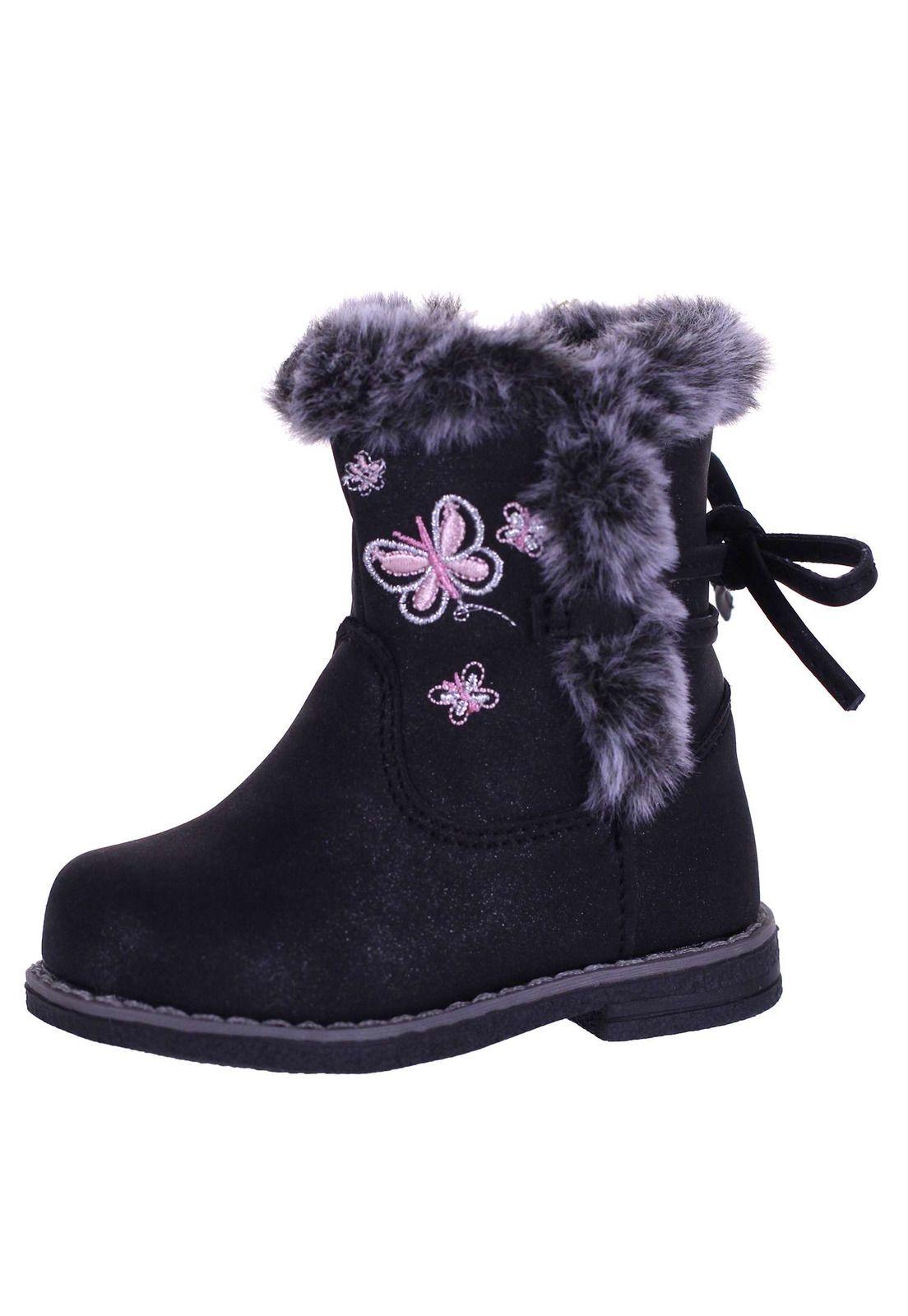 Bota Urbana Niña Aplicación Piel Sintética 1Fb3921-6