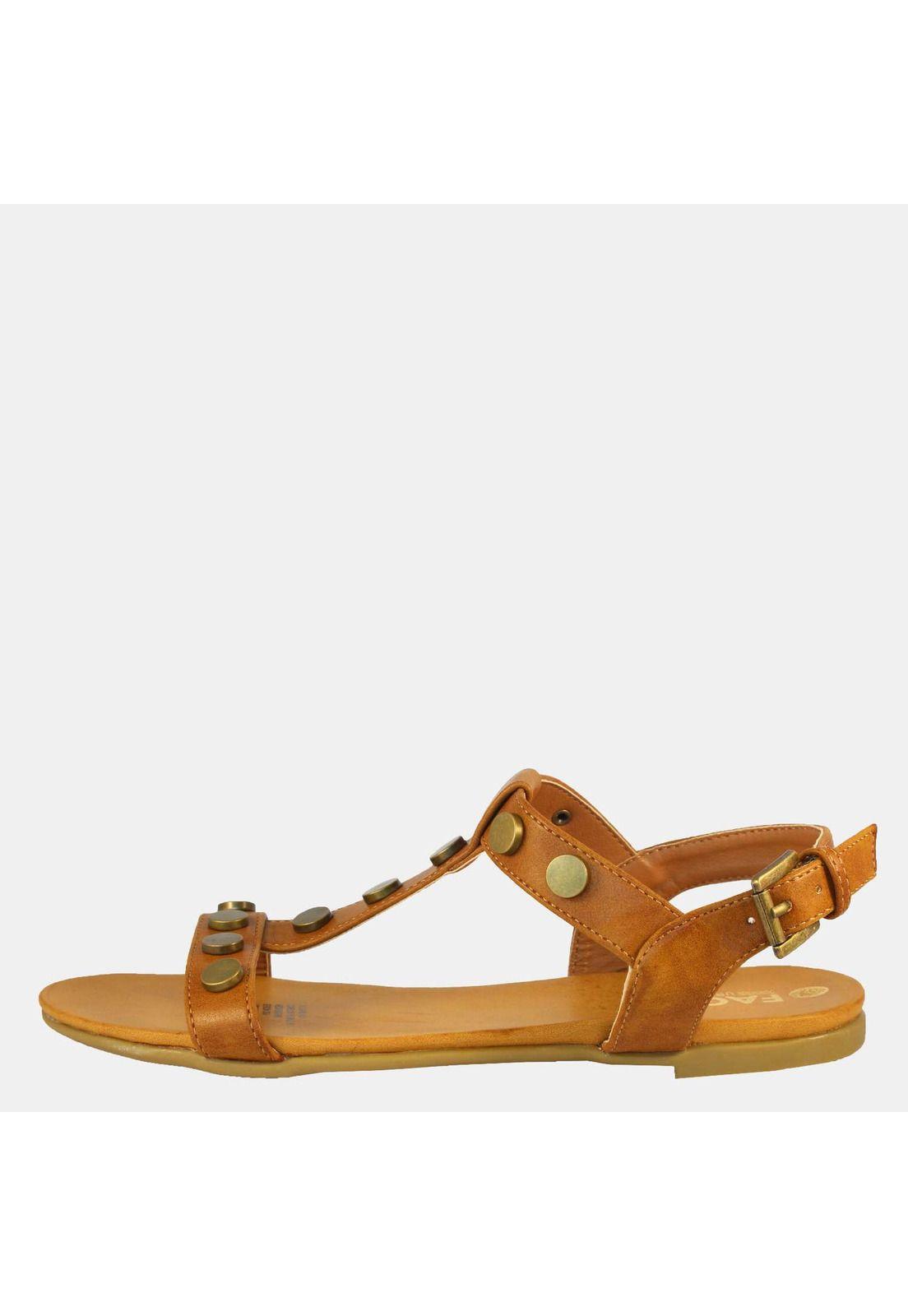 Sandalia Mujer Camel 4Ss7919-5