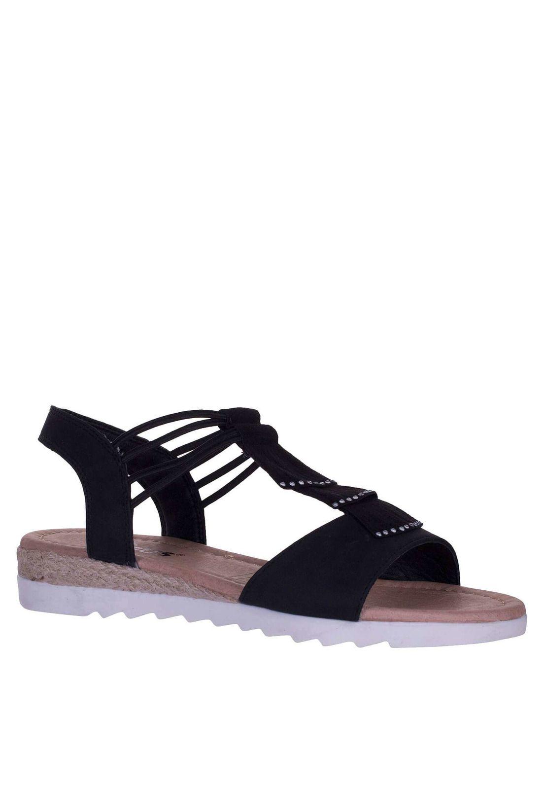 Sandalia Plana Ajuste Elastico 4Ss14422-1