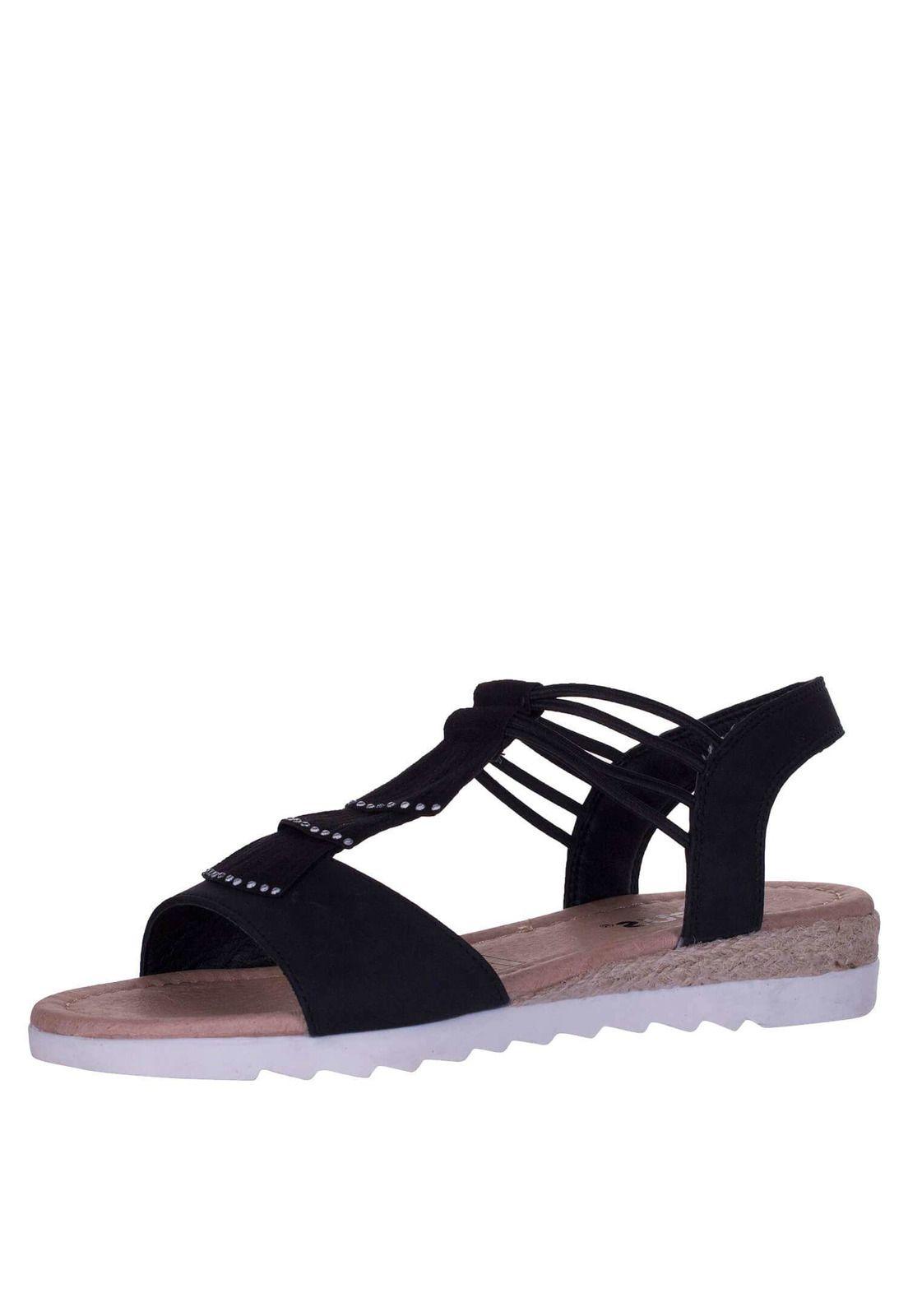 Sandalia Plana Ajuste Elastico 4Ss14422-6