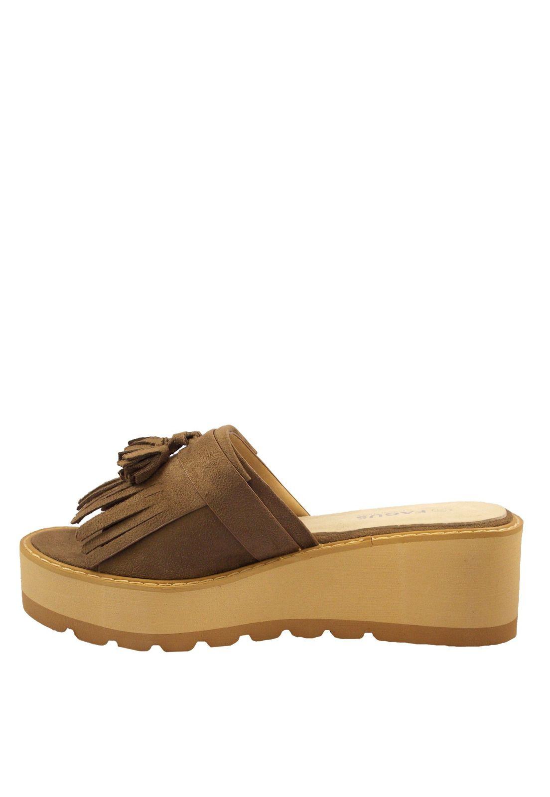 Sandalia Plataforma Mujer Taupe 4Ss10019-3