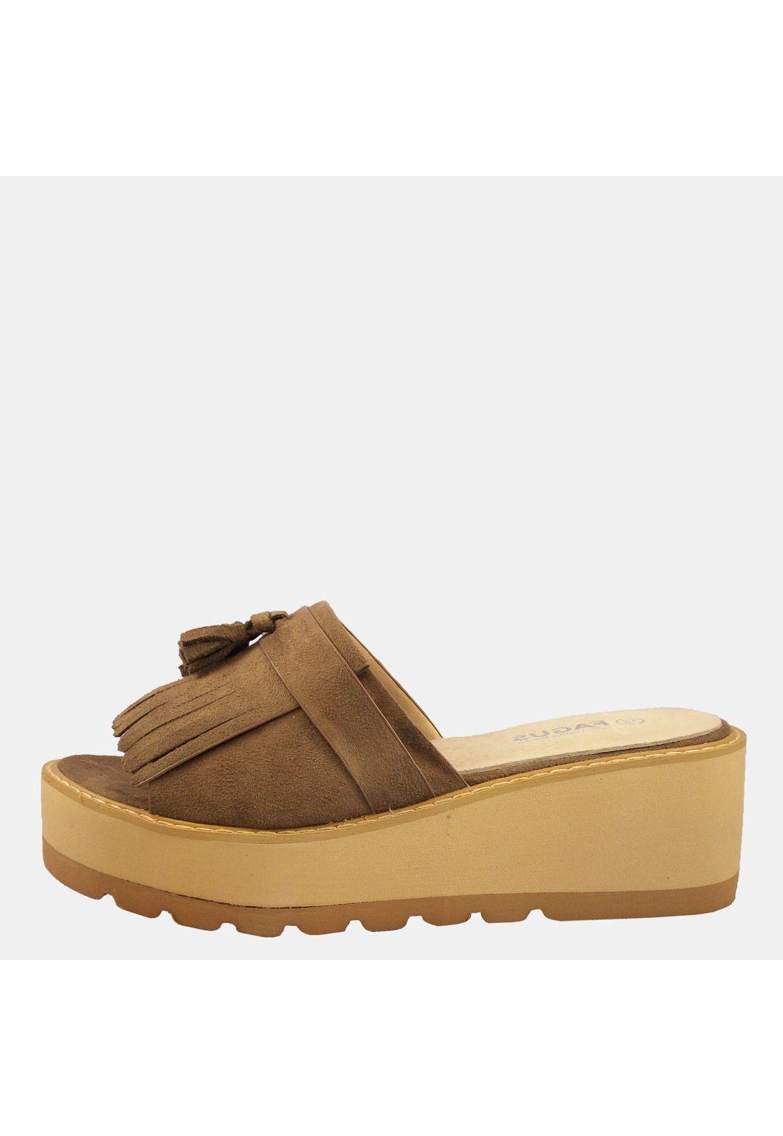 Sandalia Plataforma Mujer Taupe 4Ss10019-5