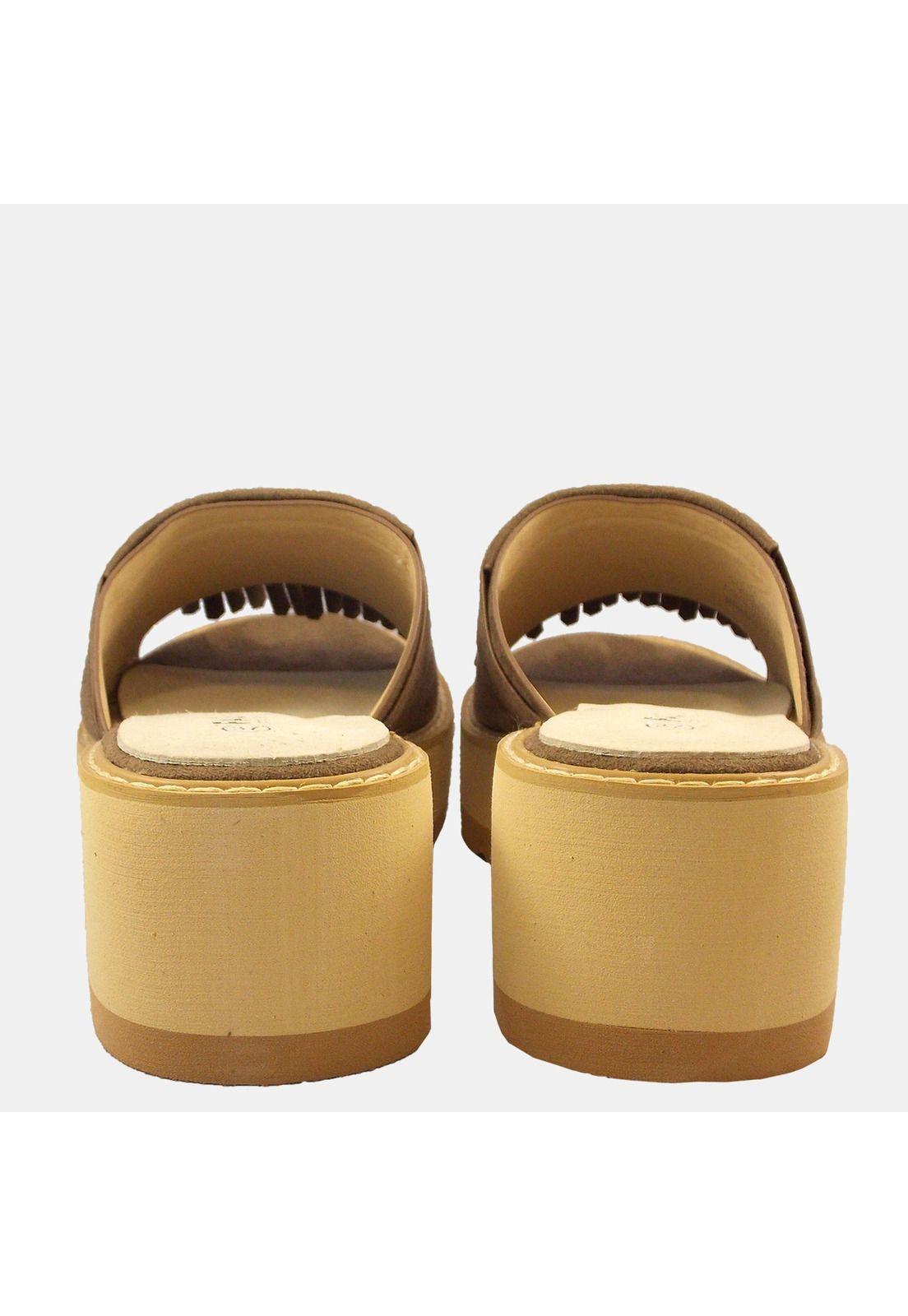 Sandalia Plataforma Mujer Taupe 4Ss10019-7