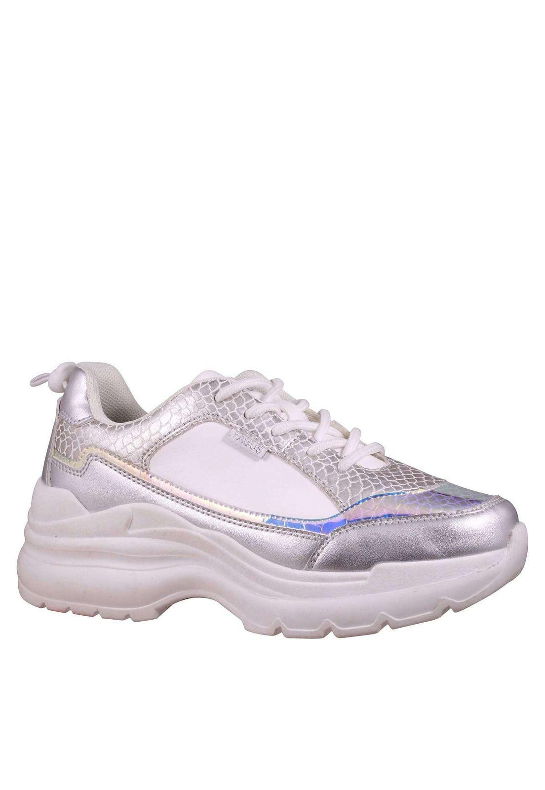 Zapatilla Chuncky Aplicación Metalizado 4Sz4321-1