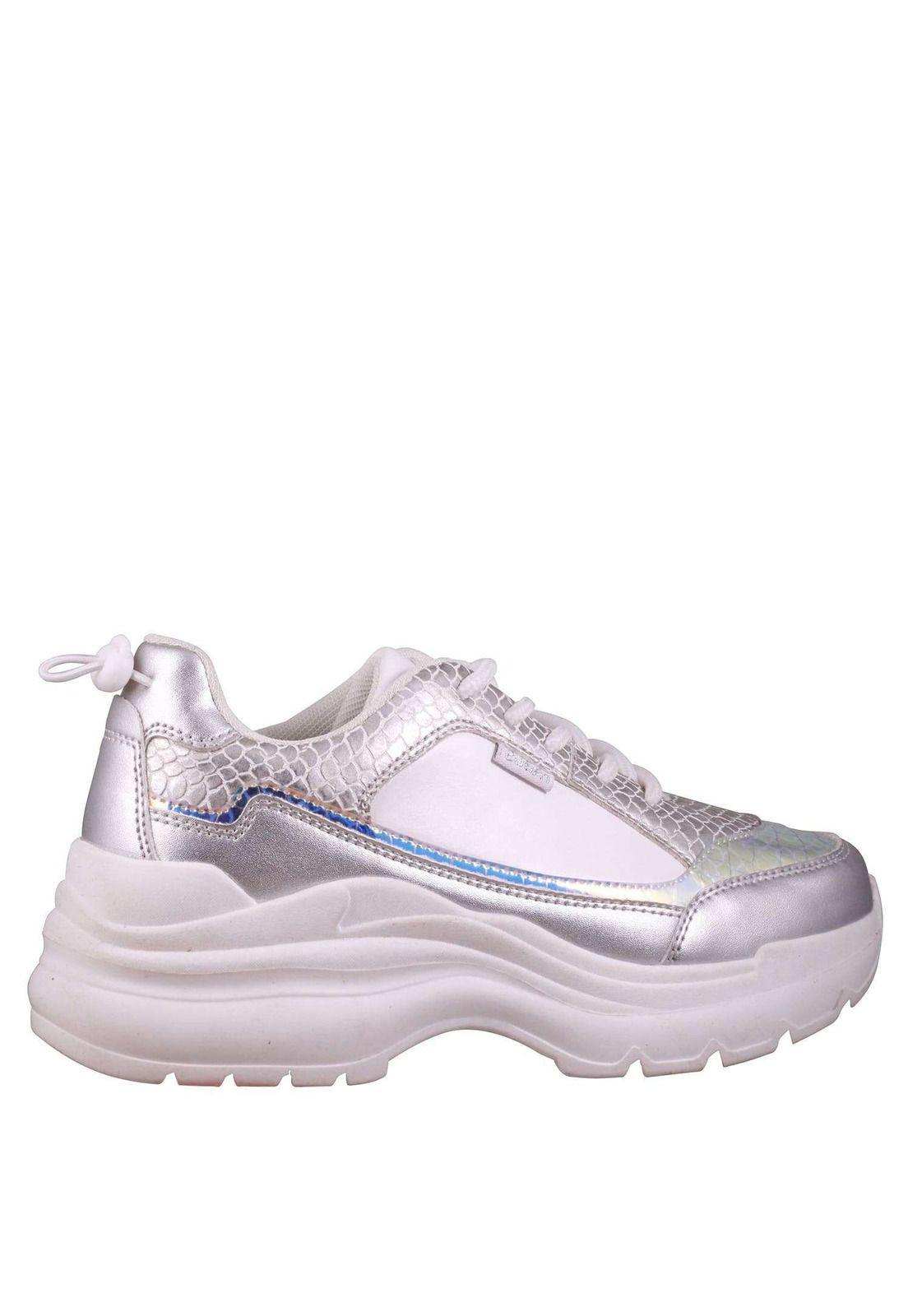 Zapatilla Chuncky Aplicación Metalizado 4Sz4321-2