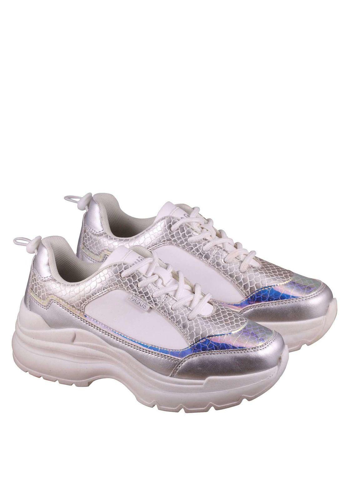 Zapatilla Chuncky Aplicación Metalizado 4Sz4321-4