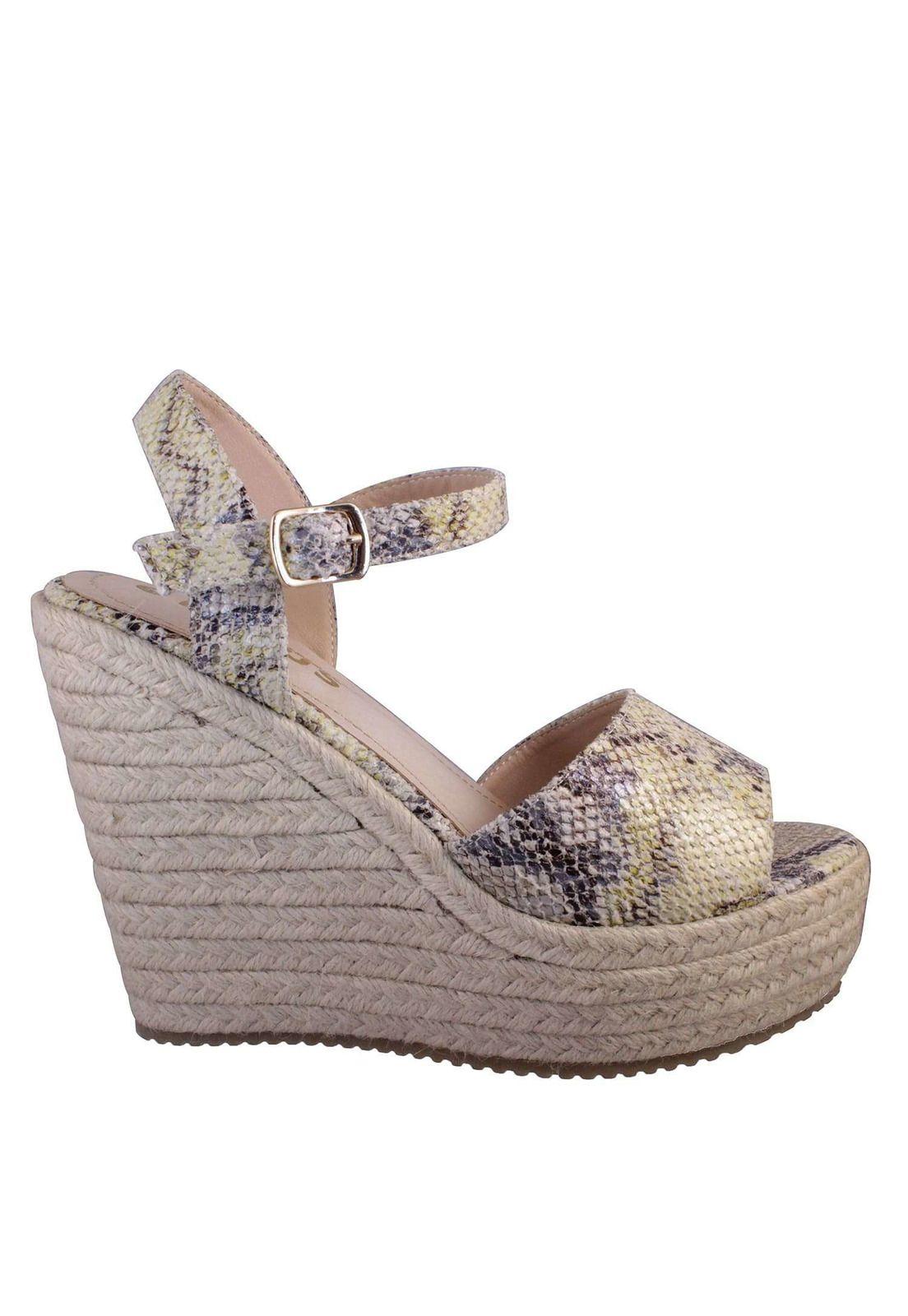 Sandalia Taco Cuña Reptil 4Ss5921-0