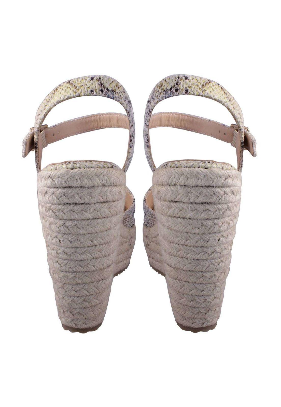 Sandalia Taco Cuña Reptil 4Ss5921-5