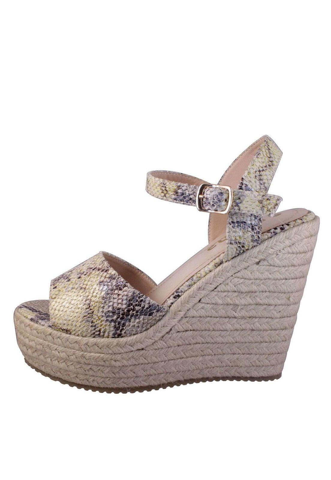 Sandalia Taco Cuña Reptil 4Ss5921-7