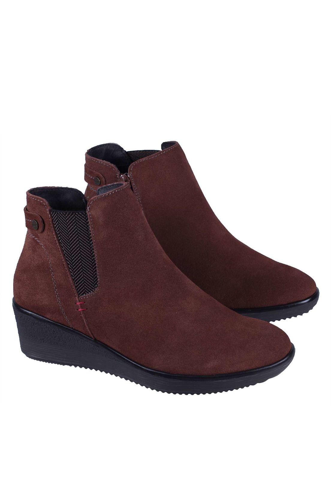 Botin Cuero Aplicación Elástico 4fb11122-4