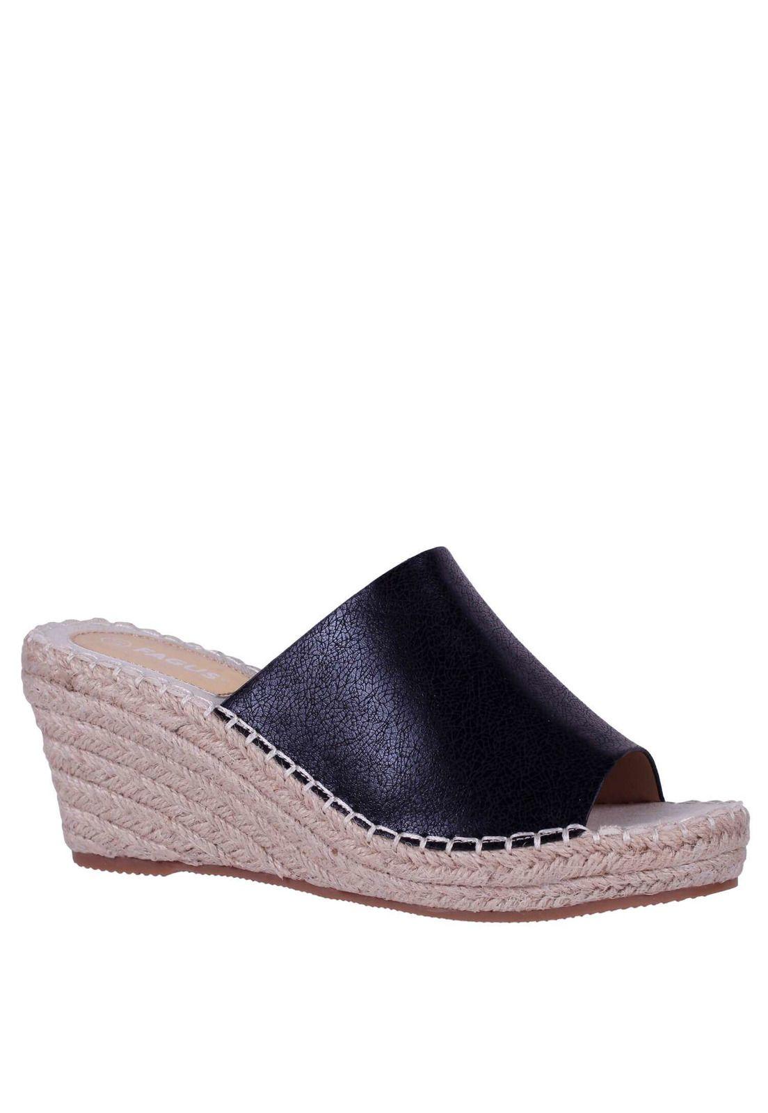 Sandalia Ecocuero Cuña Alta 4Ss6222-1