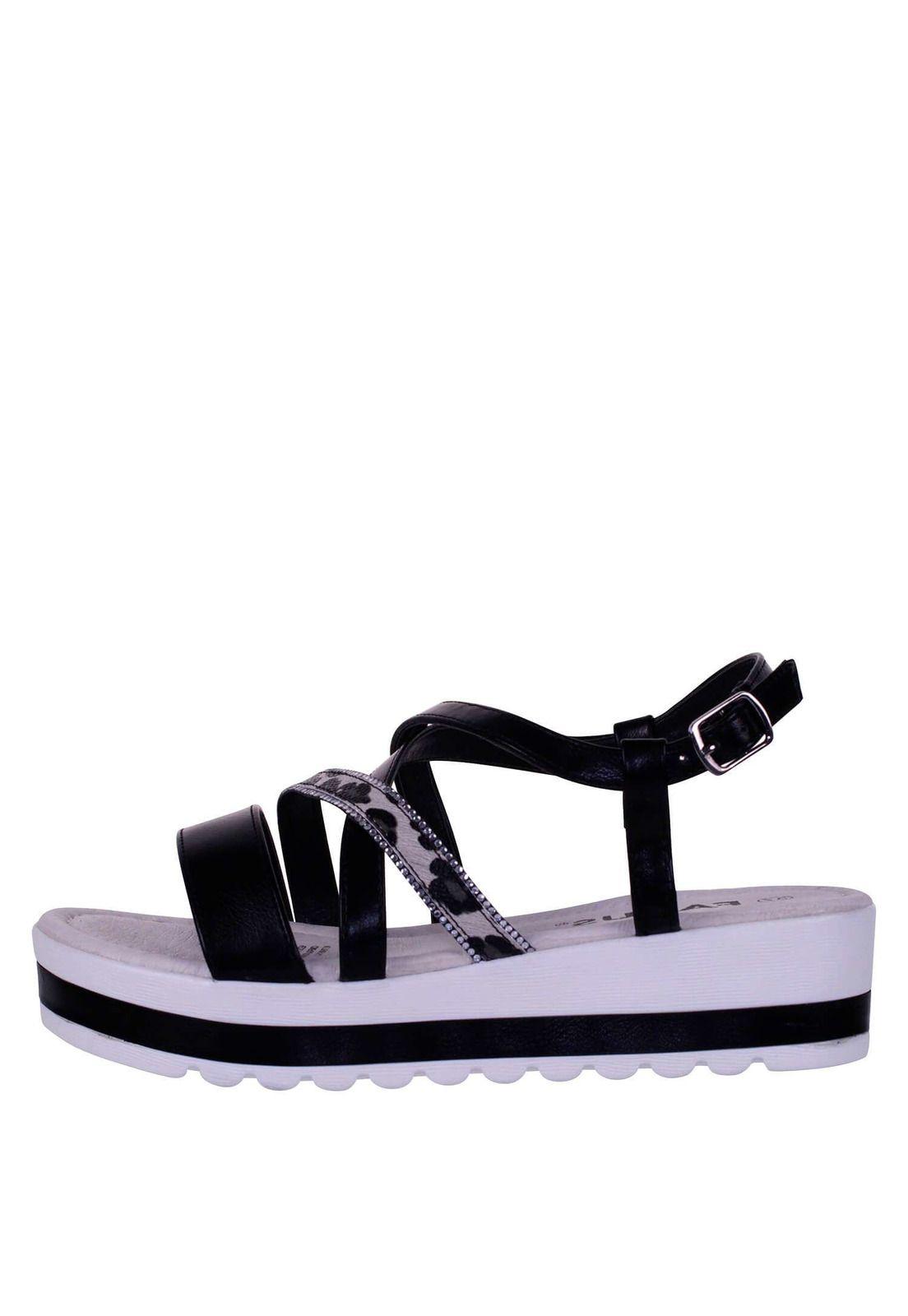 Sandalia Plana Aplicación Animal Print 4Ss13522-7