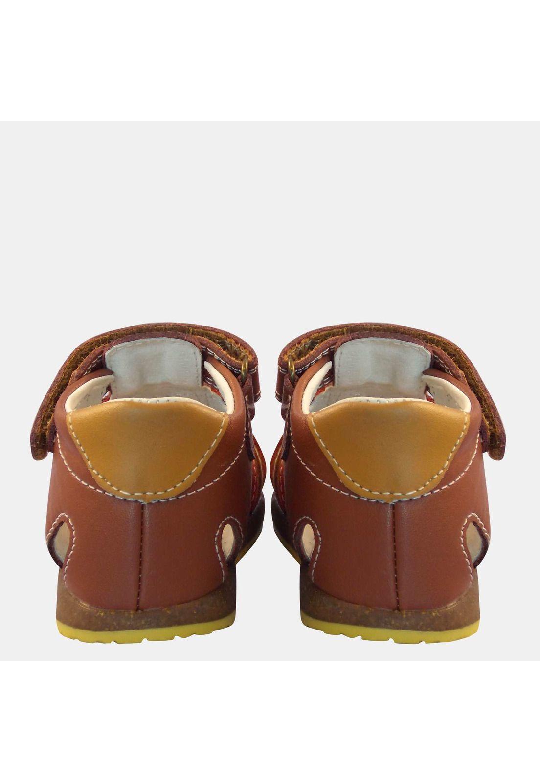Sandalia Niño Cuero Marrón 1Ss7719-7