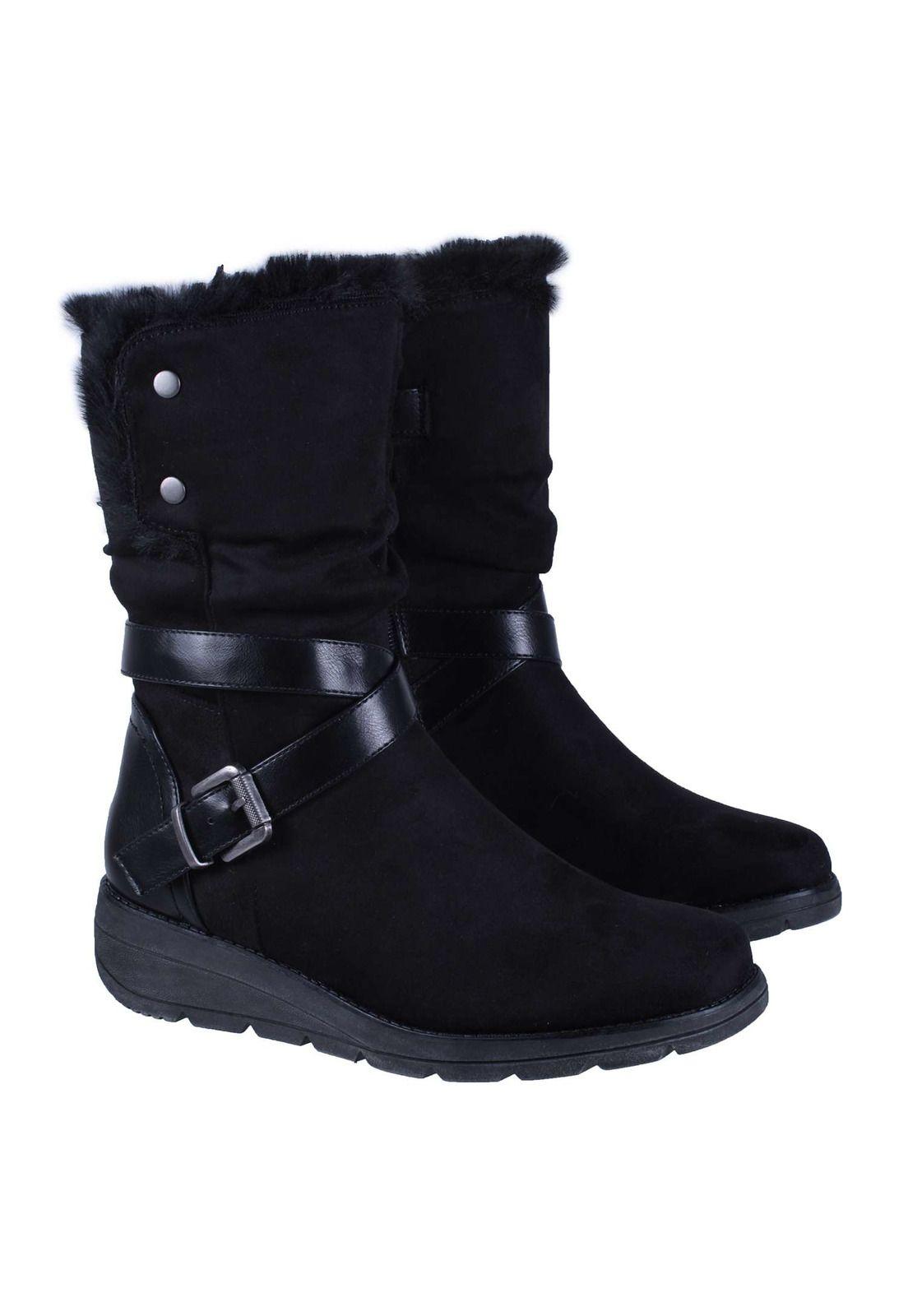 Bota Plana Microfibra 4fb13422-4