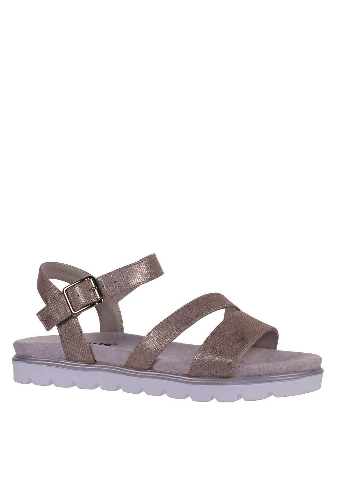 Sandalia Plana Metalizada 4Ss13922-1