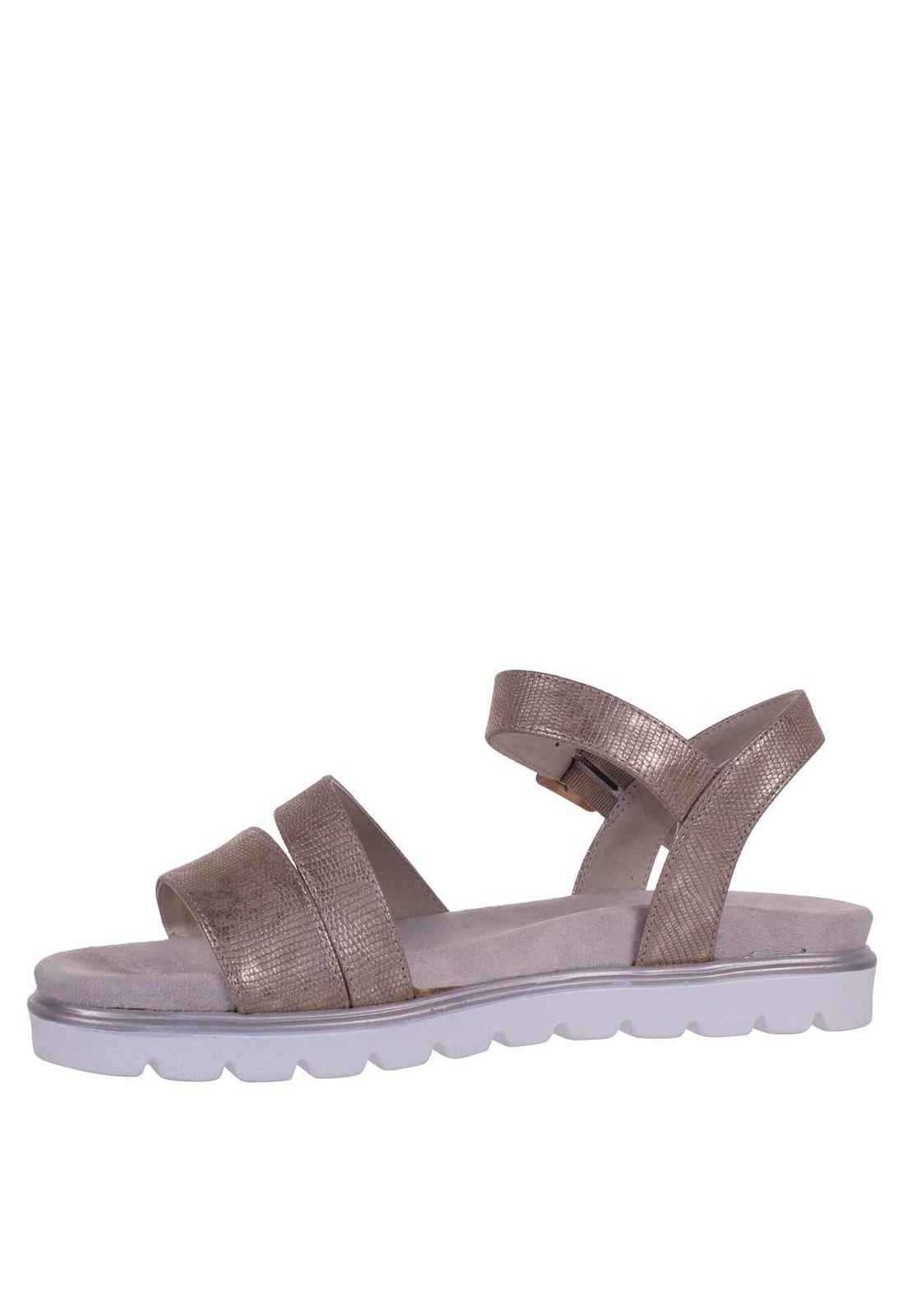 Sandalia Plana Metalizada 4Ss13922-3