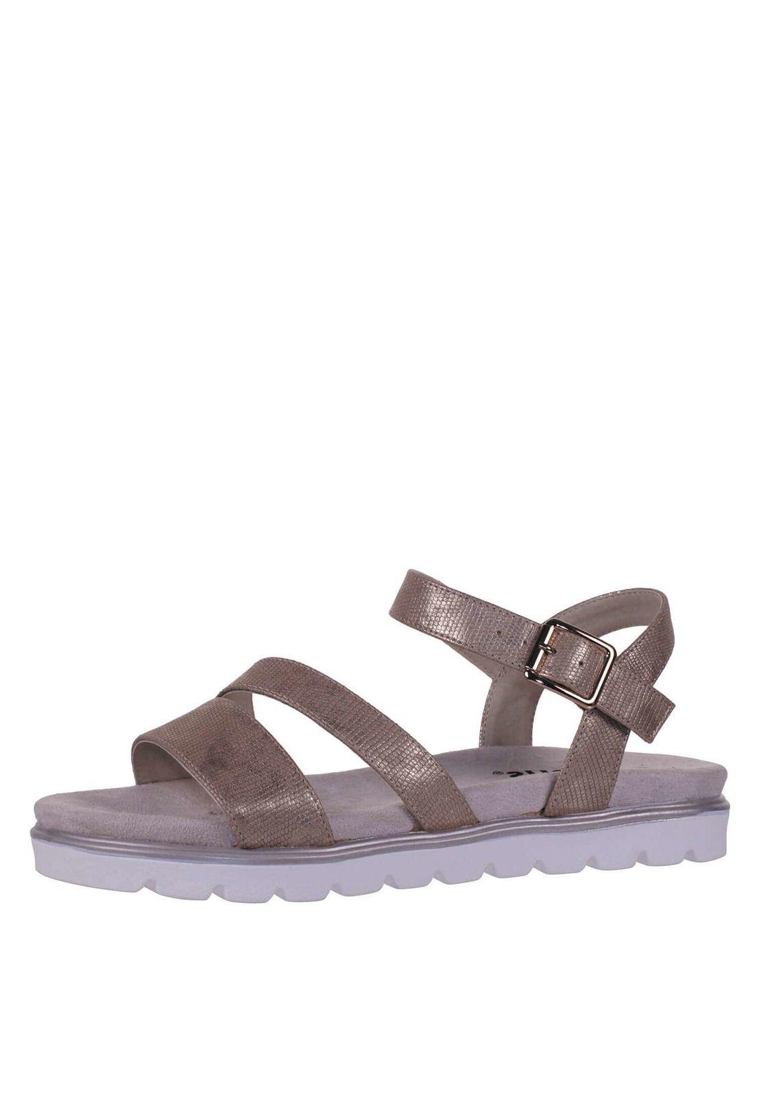 Sandalia Plana Metalizada 4Ss13922-6