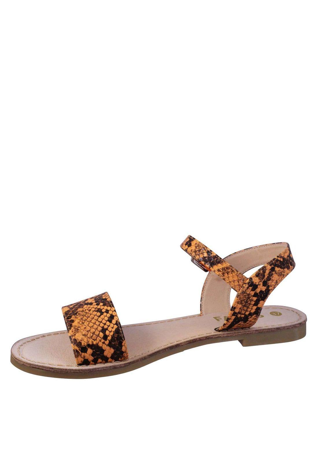 Sandalia Plana Reptil 4Ss10221-2