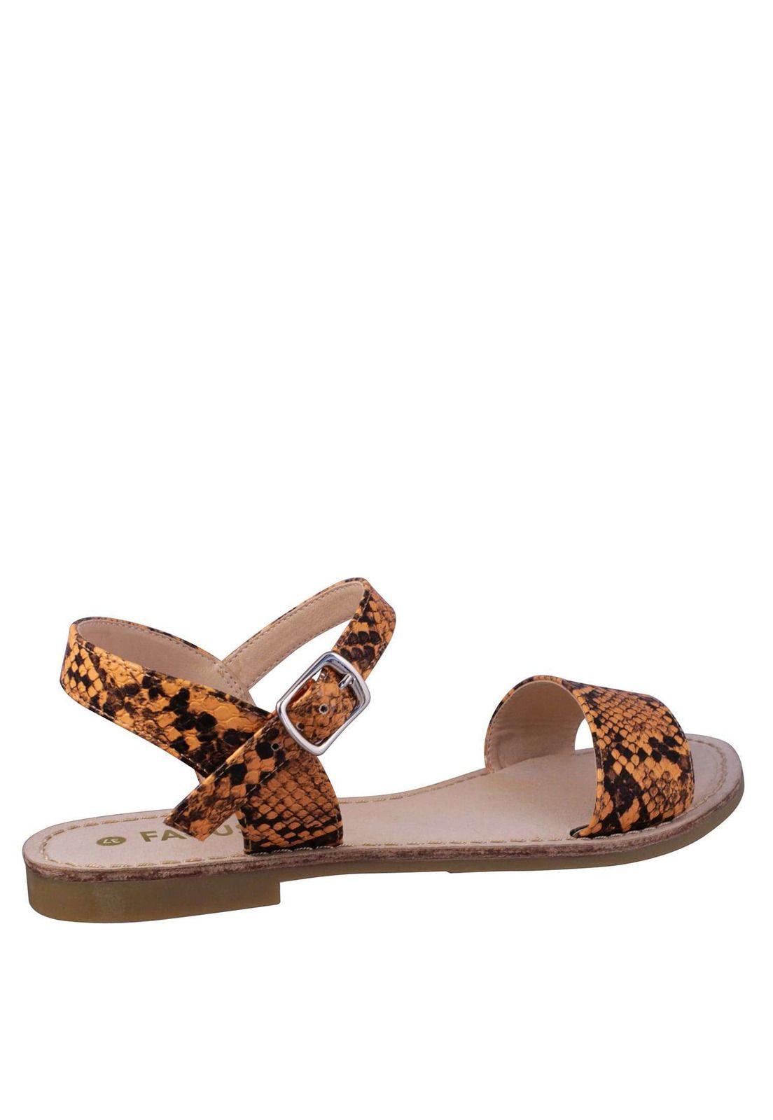 Sandalia Plana Reptil 4Ss10221-3