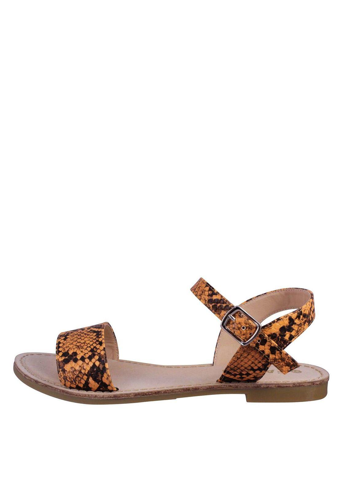 Sandalia Plana Reptil 4Ss10221-6