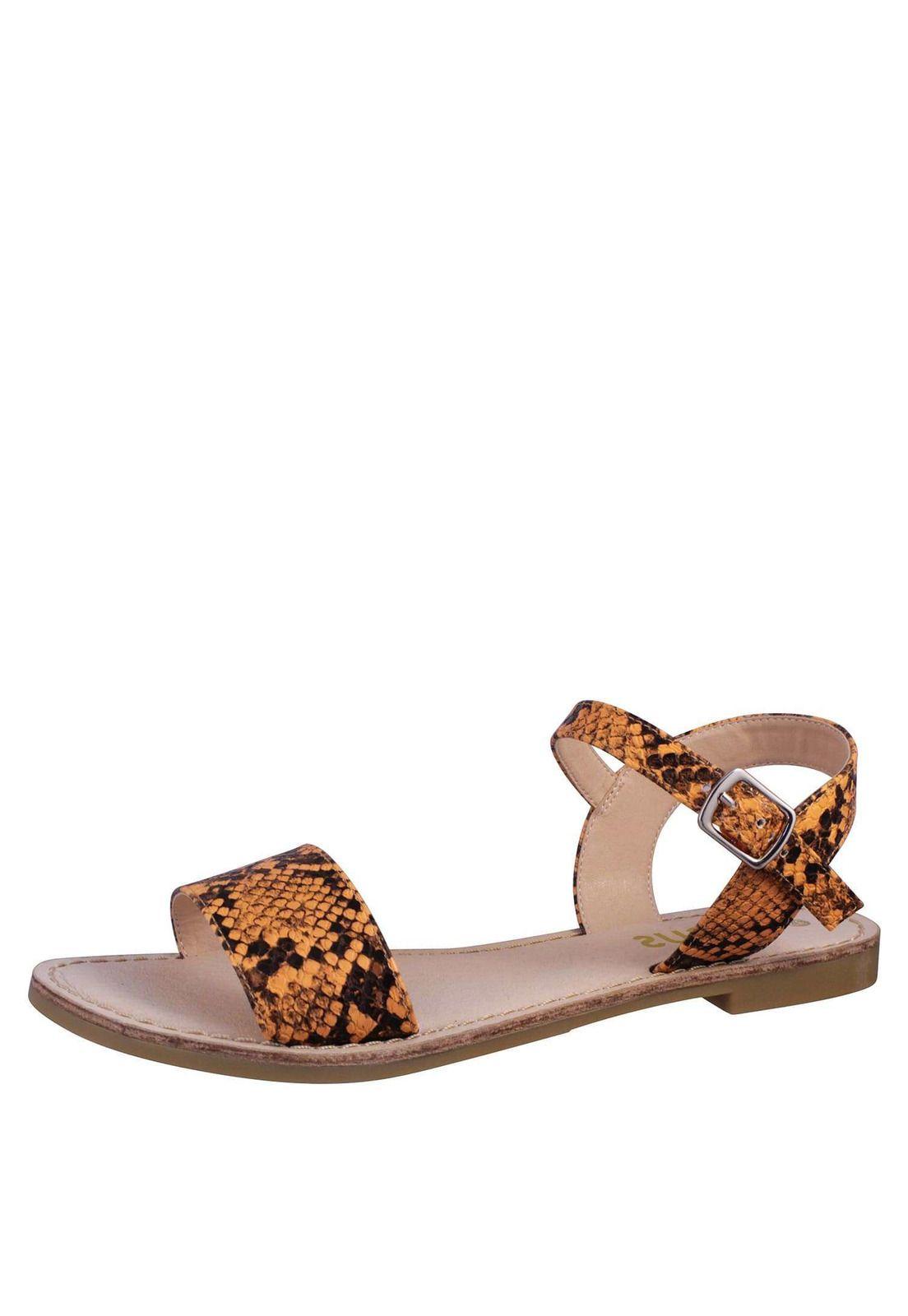 Sandalia Plana Reptil 4Ss10221-7