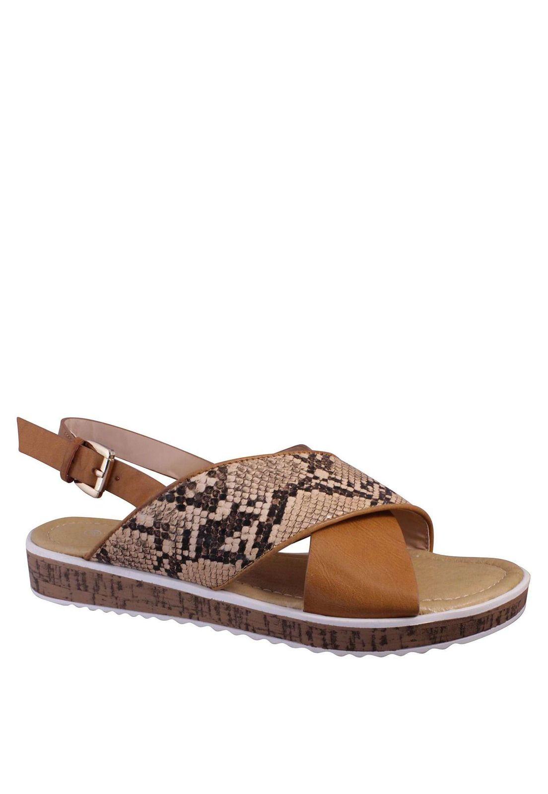 Sandalia Plana Aplicación Crocco 4Ss8521-1