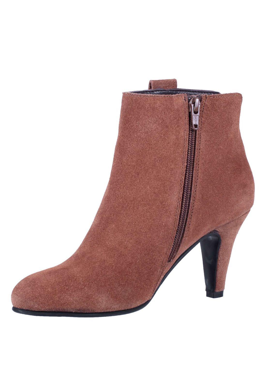 Botin Cuero Taco Alto 4fb1922-3