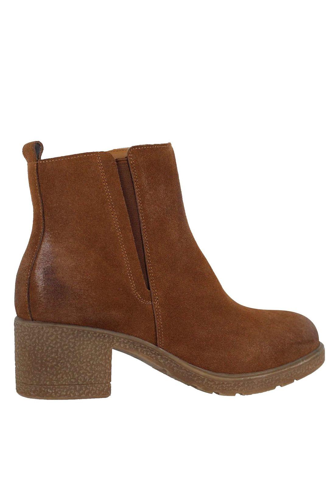 Botin Cuero Detalle Brushing 4Fb12521-2