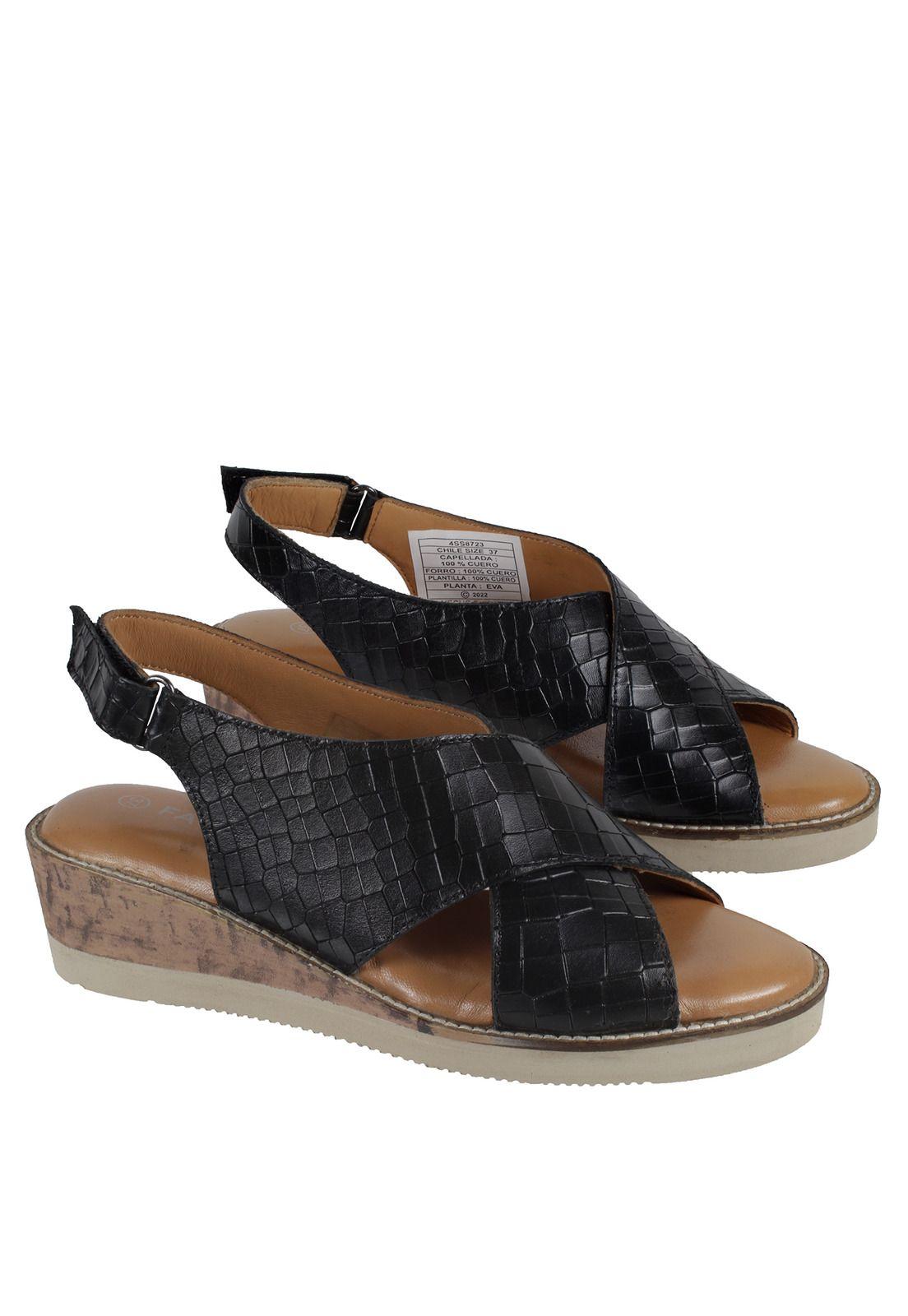 Sandalia Cuero Mujer Fagus 4Ss8723-6