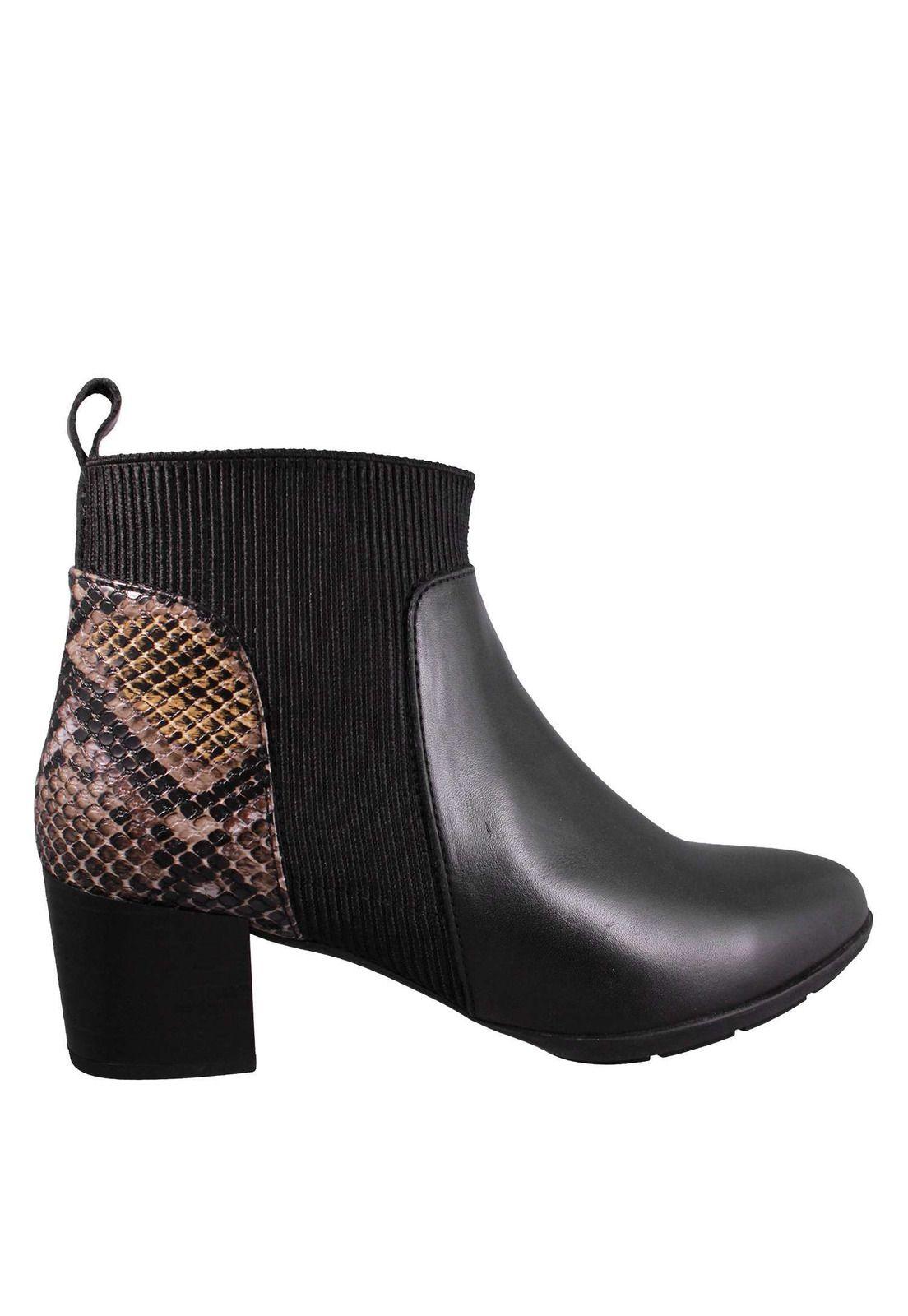 Botín Animal Pint 100% Cuero 4Fb10920-2