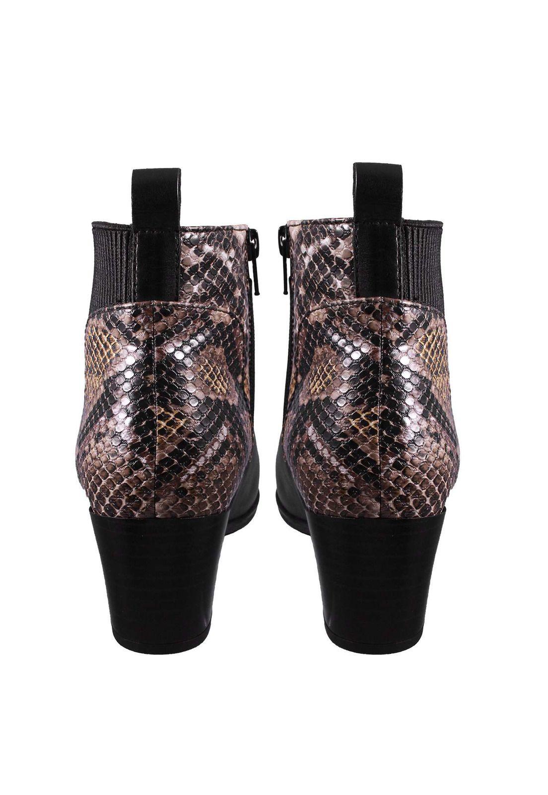 Botín Animal Pint 100% Cuero 4Fb10920-5