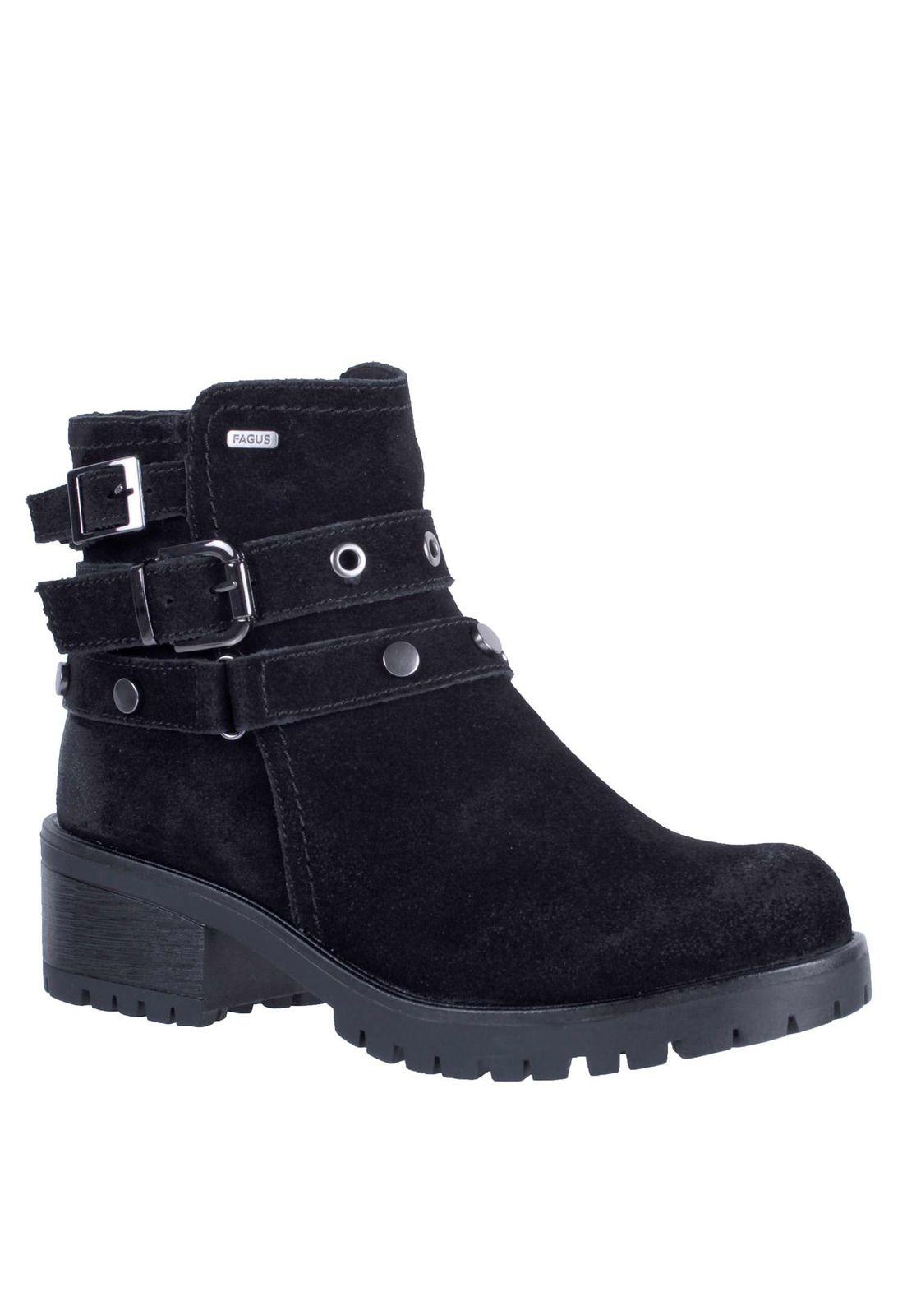 Botin Cuero Aplicación Hebilla 4fb8122-1