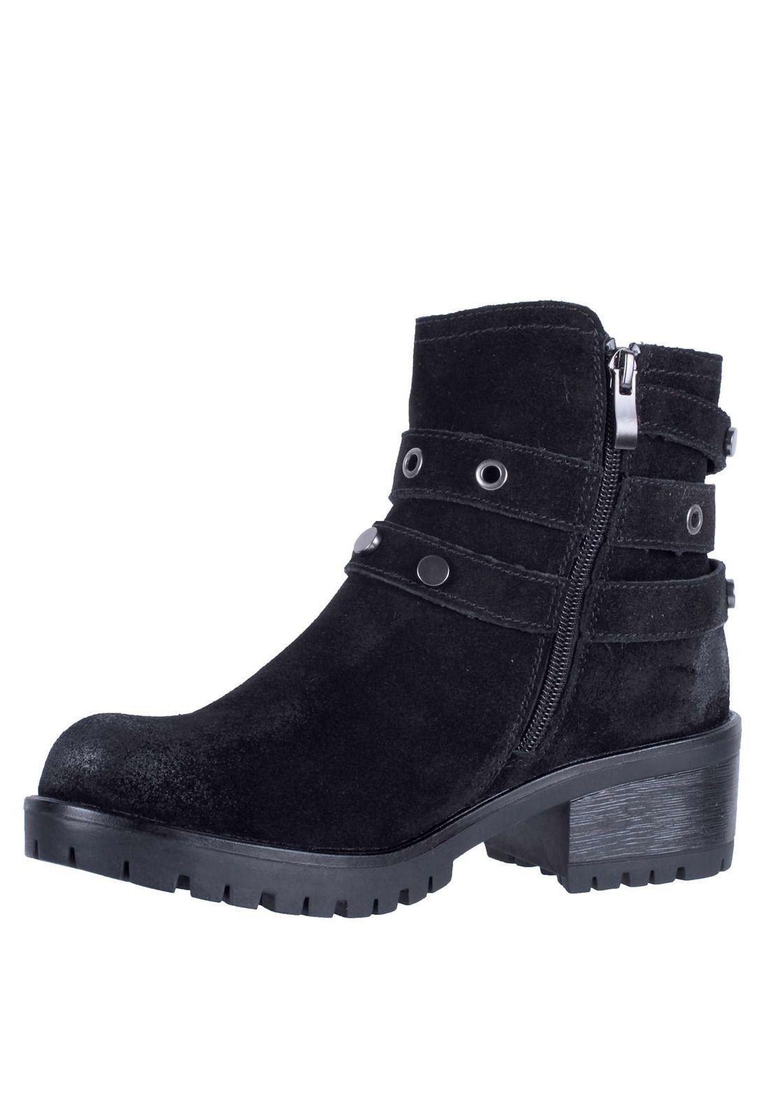 Botin Cuero Aplicación Hebilla 4fb8122-3
