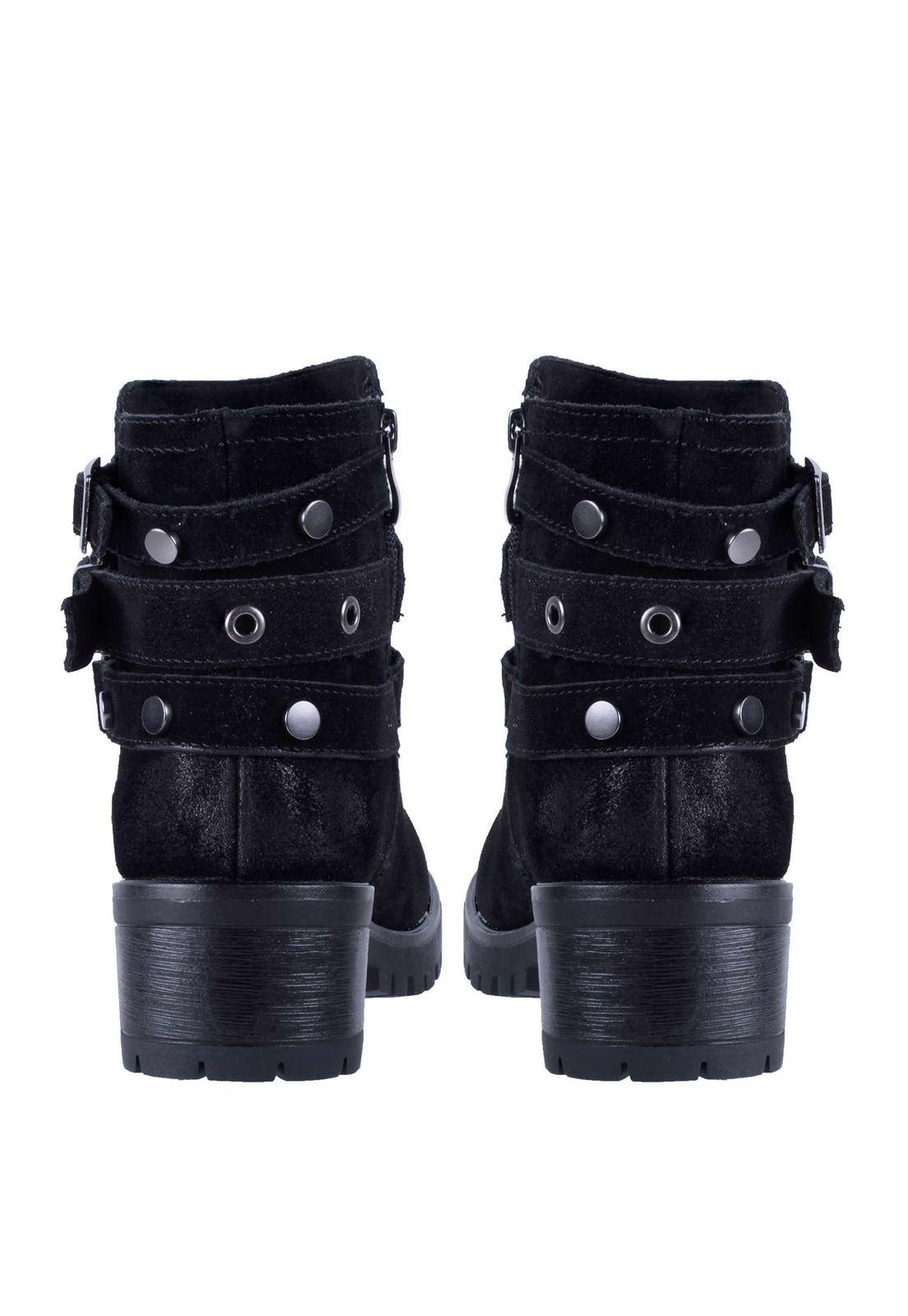 Botin Cuero Aplicación Hebilla 4fb8122-7