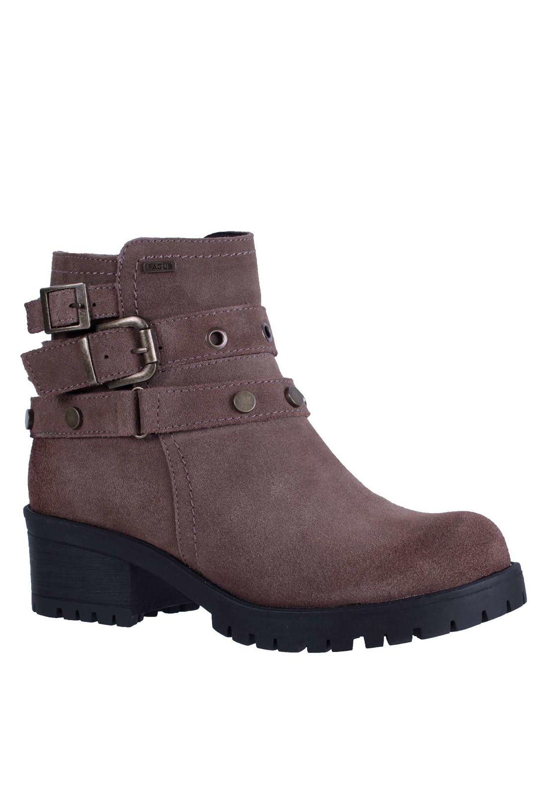 Botin Cuero Aplicación Hebilla 4fb8022-1