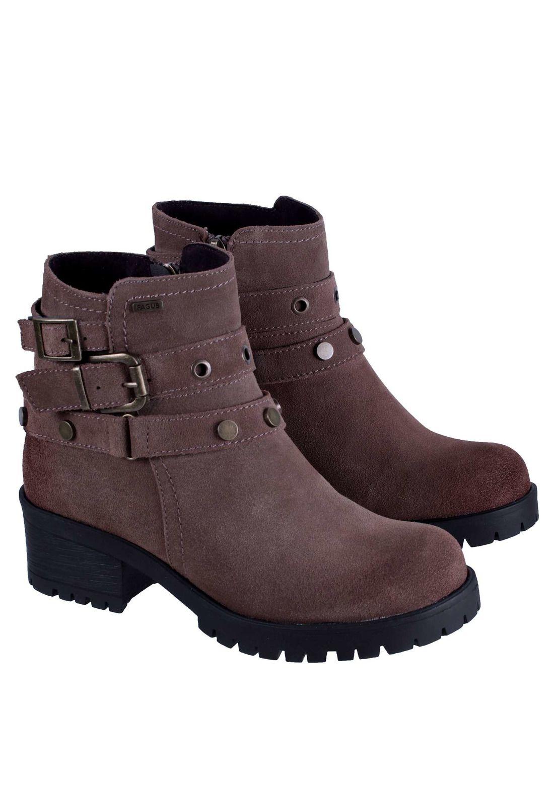 Botin Cuero Aplicación Hebilla 4fb8022-4
