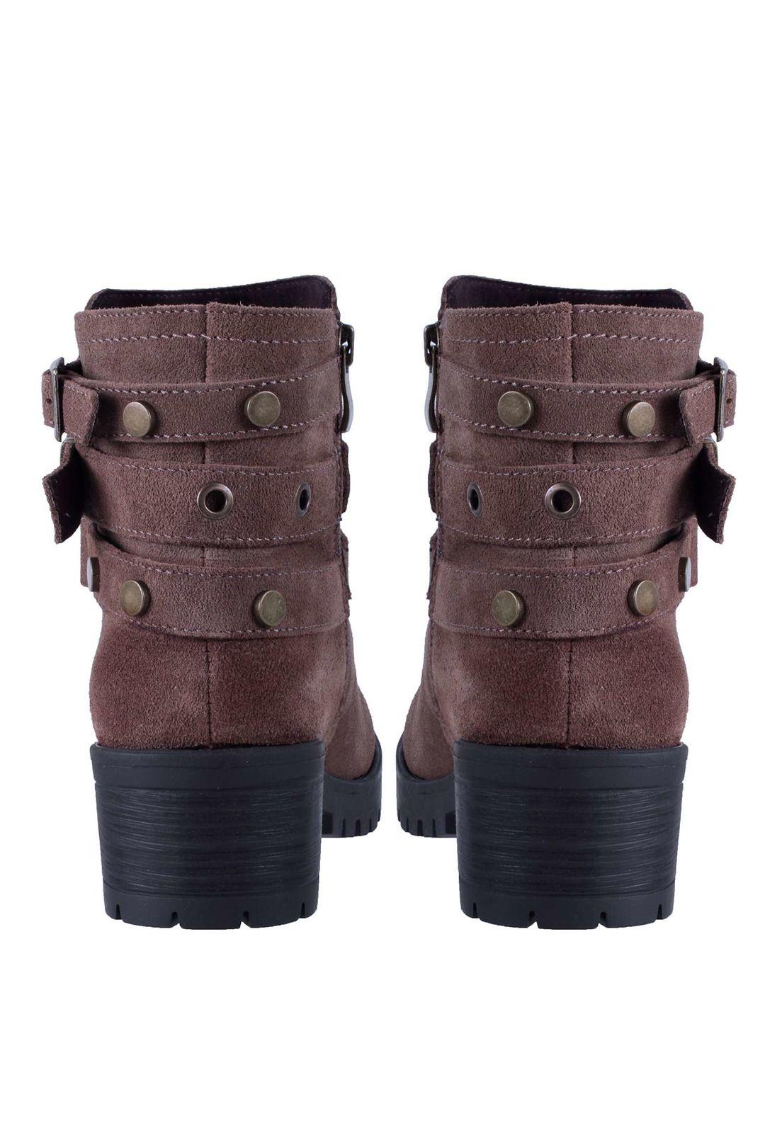 Botin Cuero Aplicación Hebilla 4fb8022-5